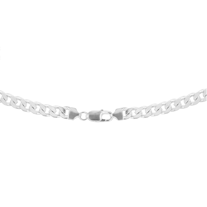 Goldsmiths Sterling Silver Mens 20 Inch 300 Square Curb Chain