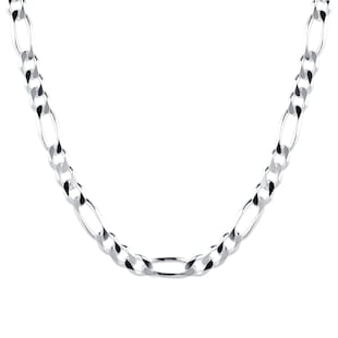 Goldsmiths Sterling Silver Mens 20 Inch 180 Figaro Chain