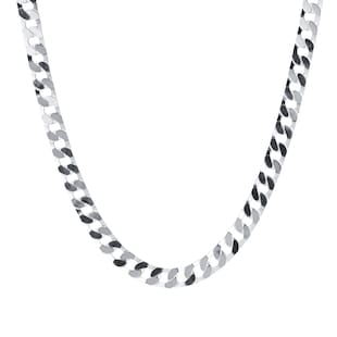 Goldsmiths Sterling Silver Mens Link Necklace