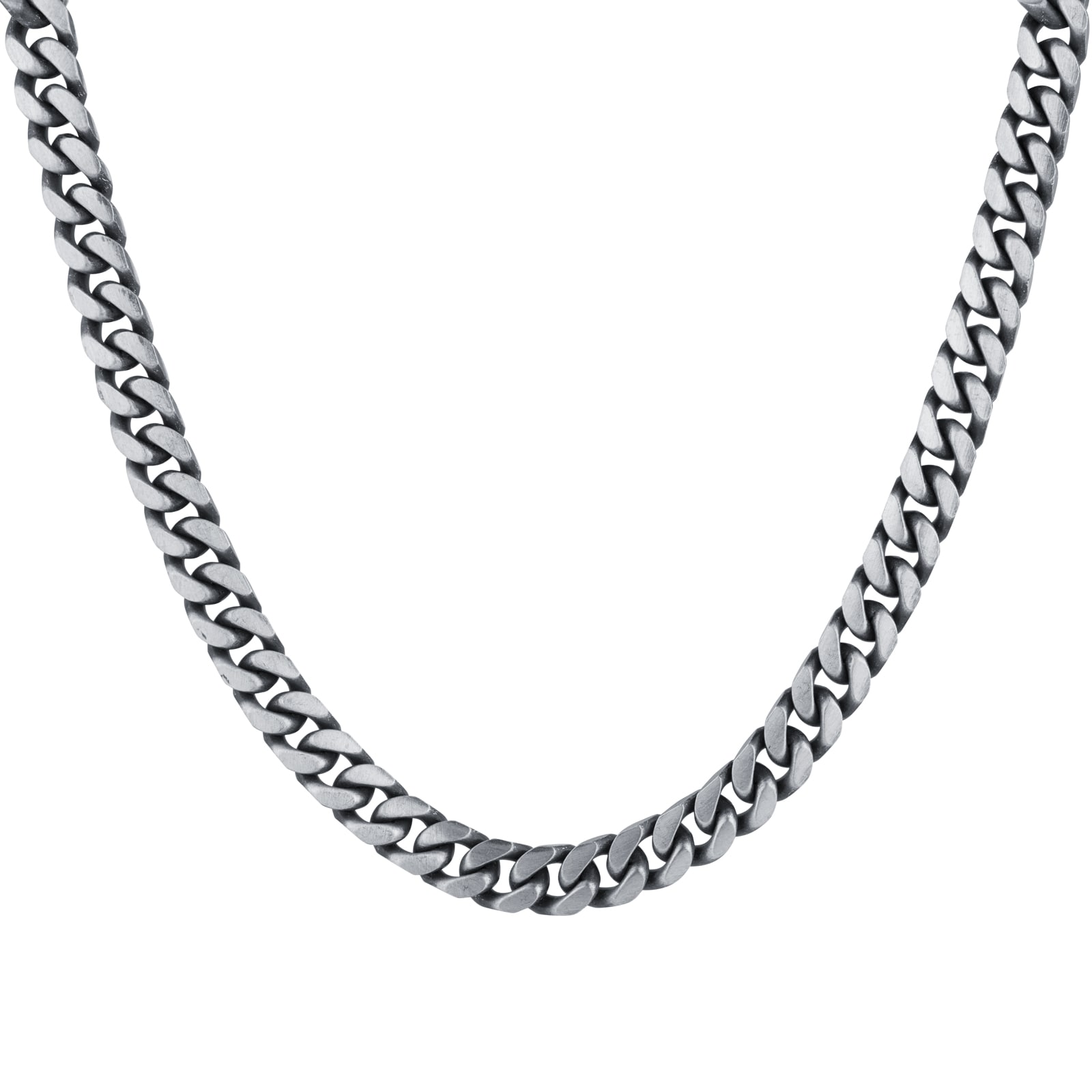 Goldsmiths Sterling Silver Mens 20 Inch Oxidised Curb Chain Goldsmiths Sterling Silver Mens 20 Inch Oxidised Curb Chain