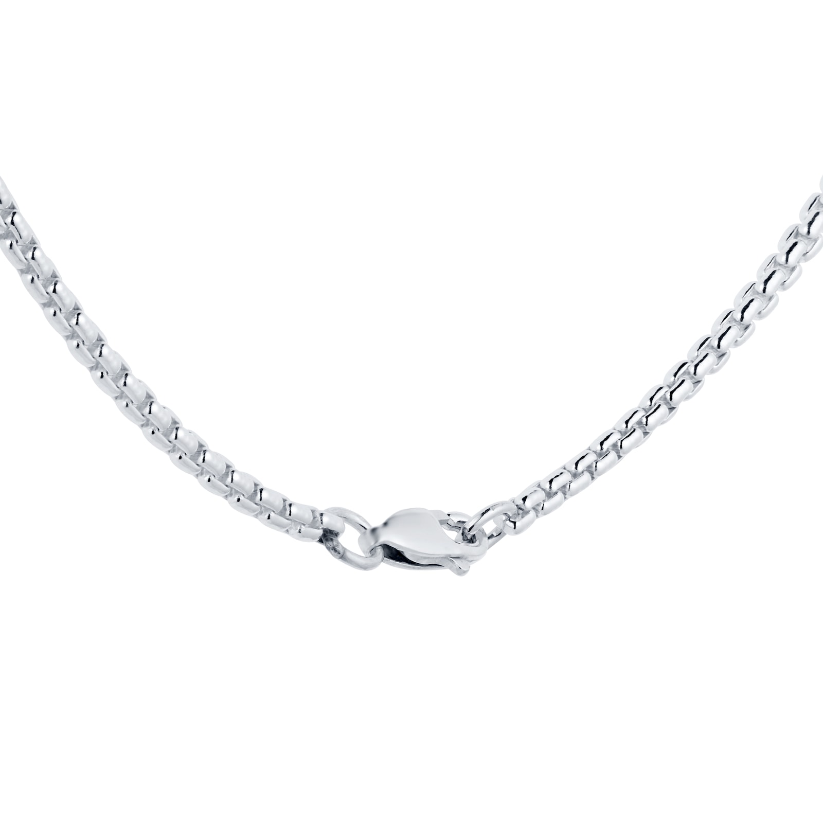 Goldsmiths Silver Mens Narrow Box Belcher Chain Necklace SBOB2GSAJ20