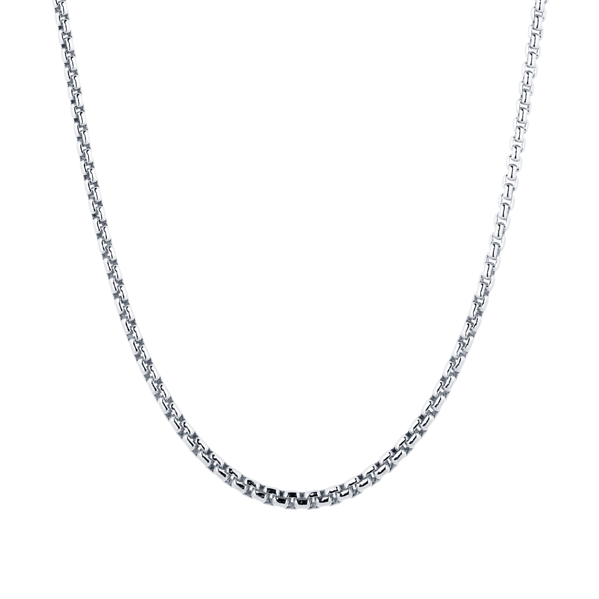 Goldsmiths Silver Mens Box Belcher Necklace Goldsmiths Silver Mens Box Belcher Necklace