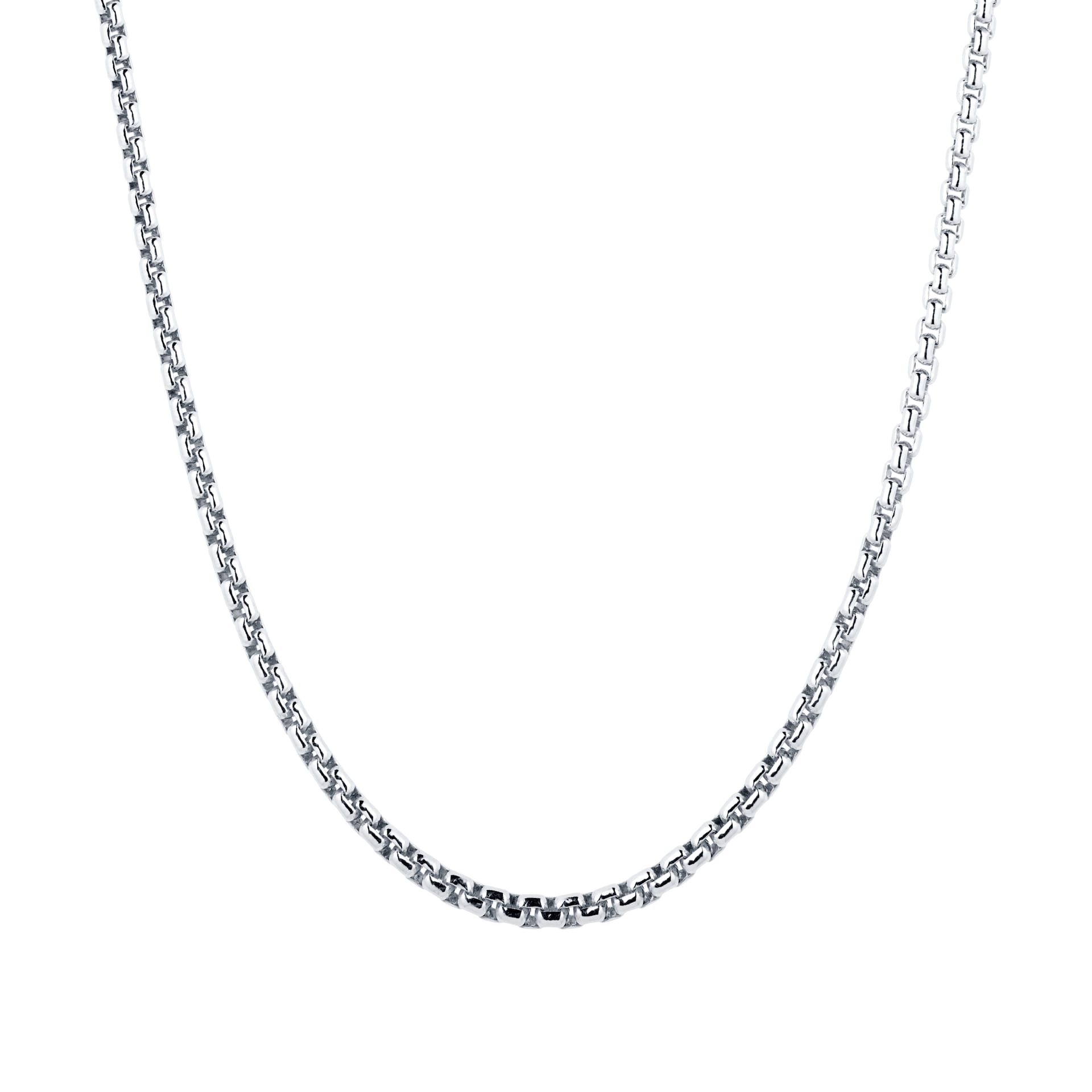 Goldsmiths Silver Mens Box Belcher Necklace Goldsmiths Silver Mens Box Belcher Necklace