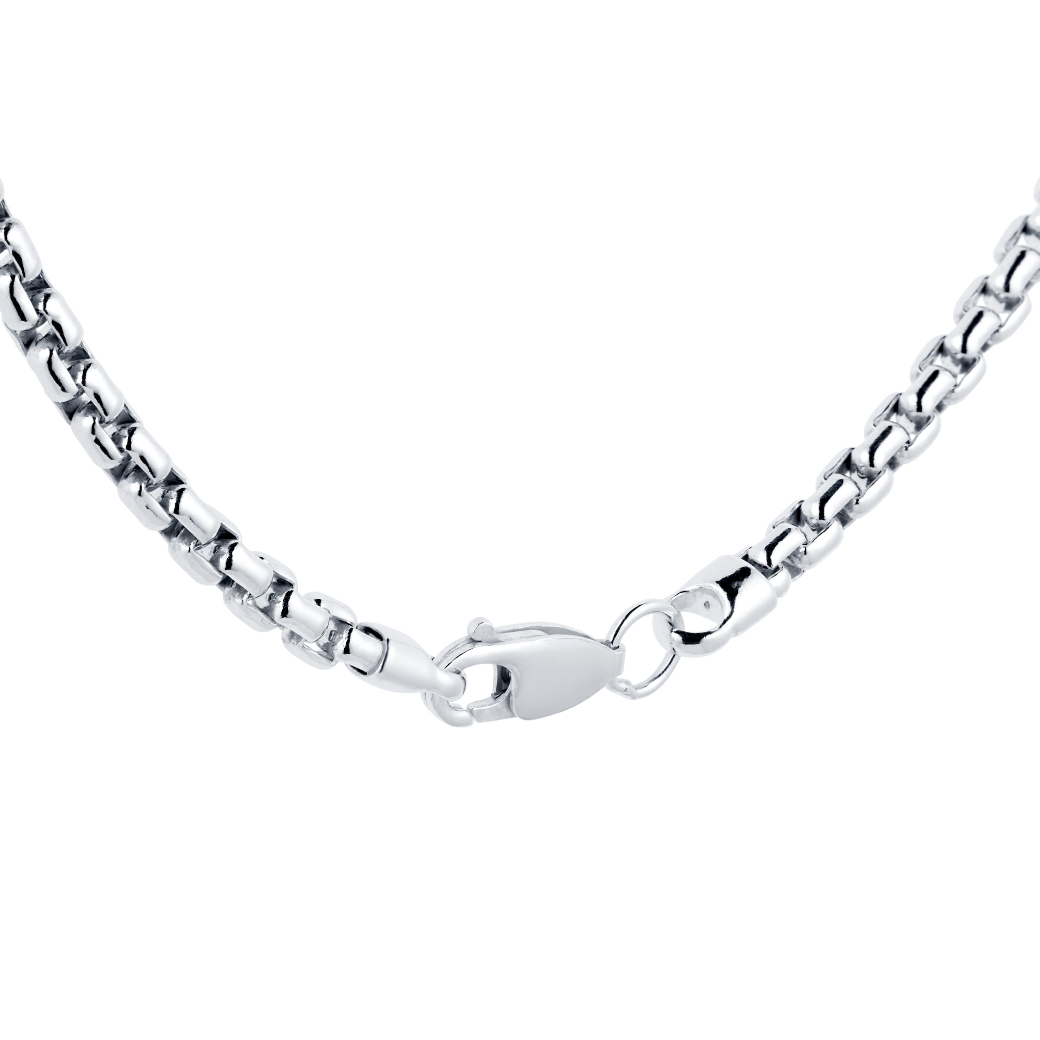Goldsmiths Silver Mens Box Belcher Necklace Goldsmiths Silver Mens Box Belcher Necklace