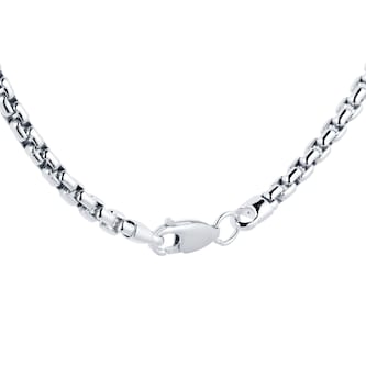 Goldsmiths Silver Mens Box Belcher Necklace Goldsmiths Silver Mens Box Belcher Necklace