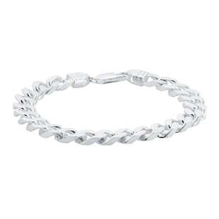 Goldsmiths Sterling Silver 8mm Curb Chain