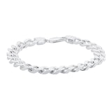 Best Luxury 
Sterling Silver 8mm Curb Chain