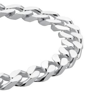 Goldsmiths Sterling Silver 8mm Curb Chain