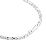 Goldsmiths Sterling Silver Mens Micro ID Chain