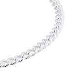 Goldsmiths Sterling Silver 4mm Panza Curb Chain Bracelet