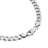 Mappin & Webb Sterling Silver Antique Plated 24 Inch Curb Chain