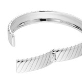 Goldsmiths Sterling Silver Mens Twist Cuff Bracelet