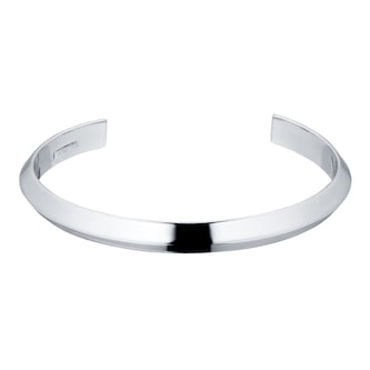 Goldsmiths Silver Mens Open Cuff Bangle