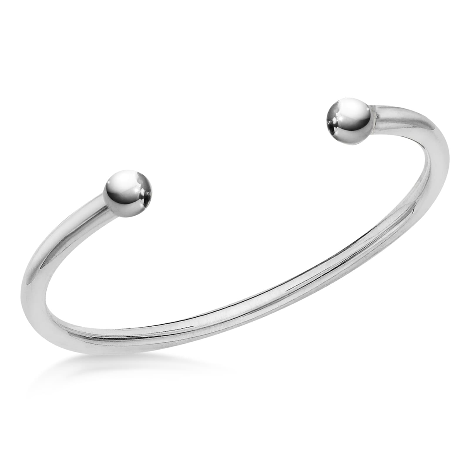 Sterling Silver 5mm Torque Bangle
