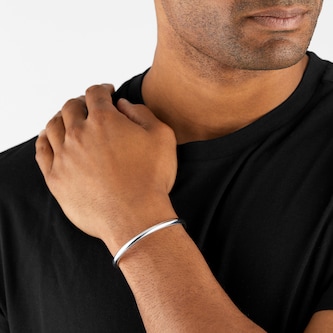 Goldsmiths Sterling Silver 5mm Torque Bangle Goldsmiths Sterling Silver 5mm Torque Bangle