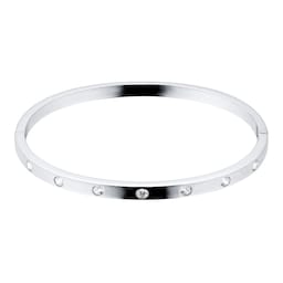 11170072 - Silver Cubic Zirconia Station Bangle