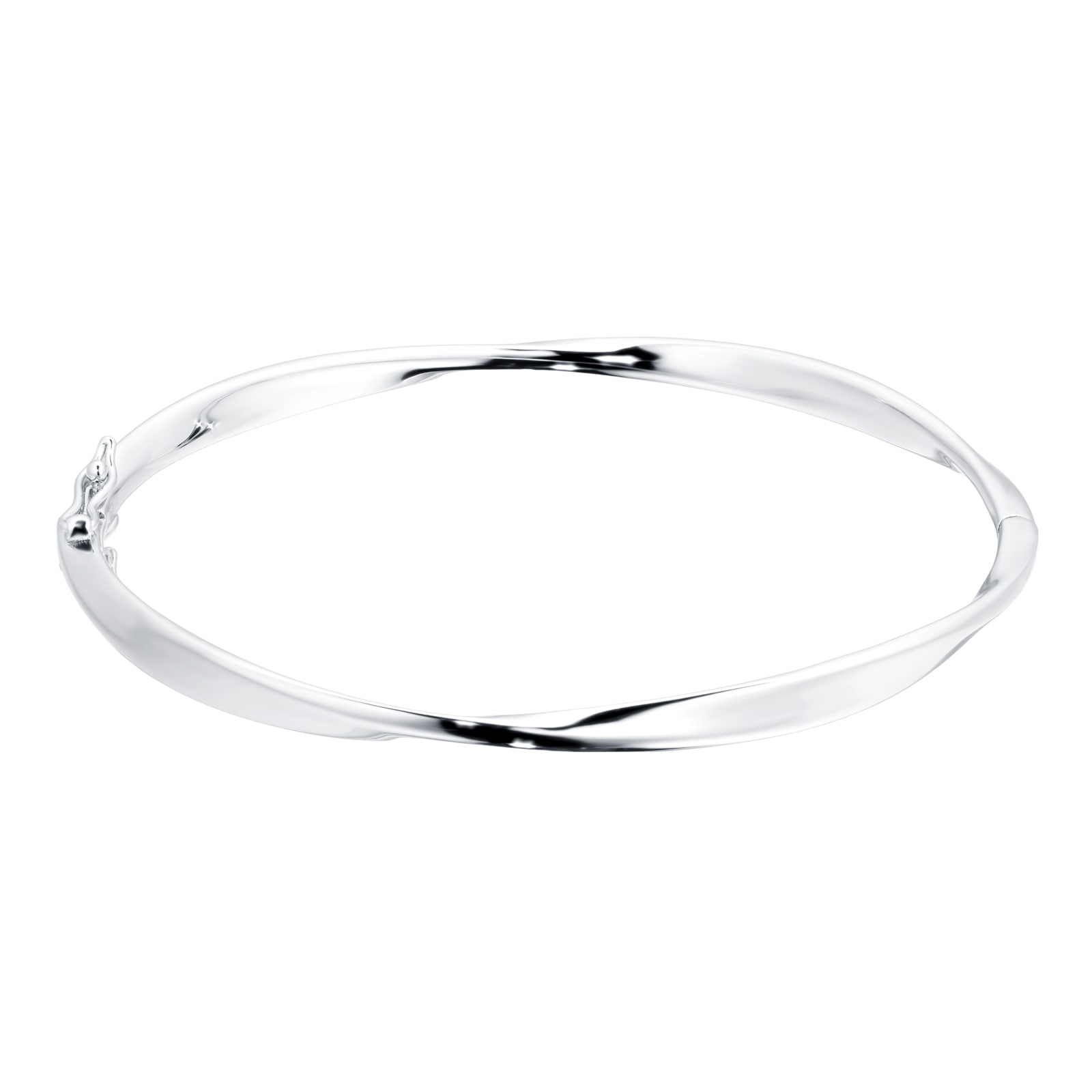Goldsmiths Stirling Silver Fluid Twist Bangle Goldsmiths Stirling Silver Fluid Twist Bangle