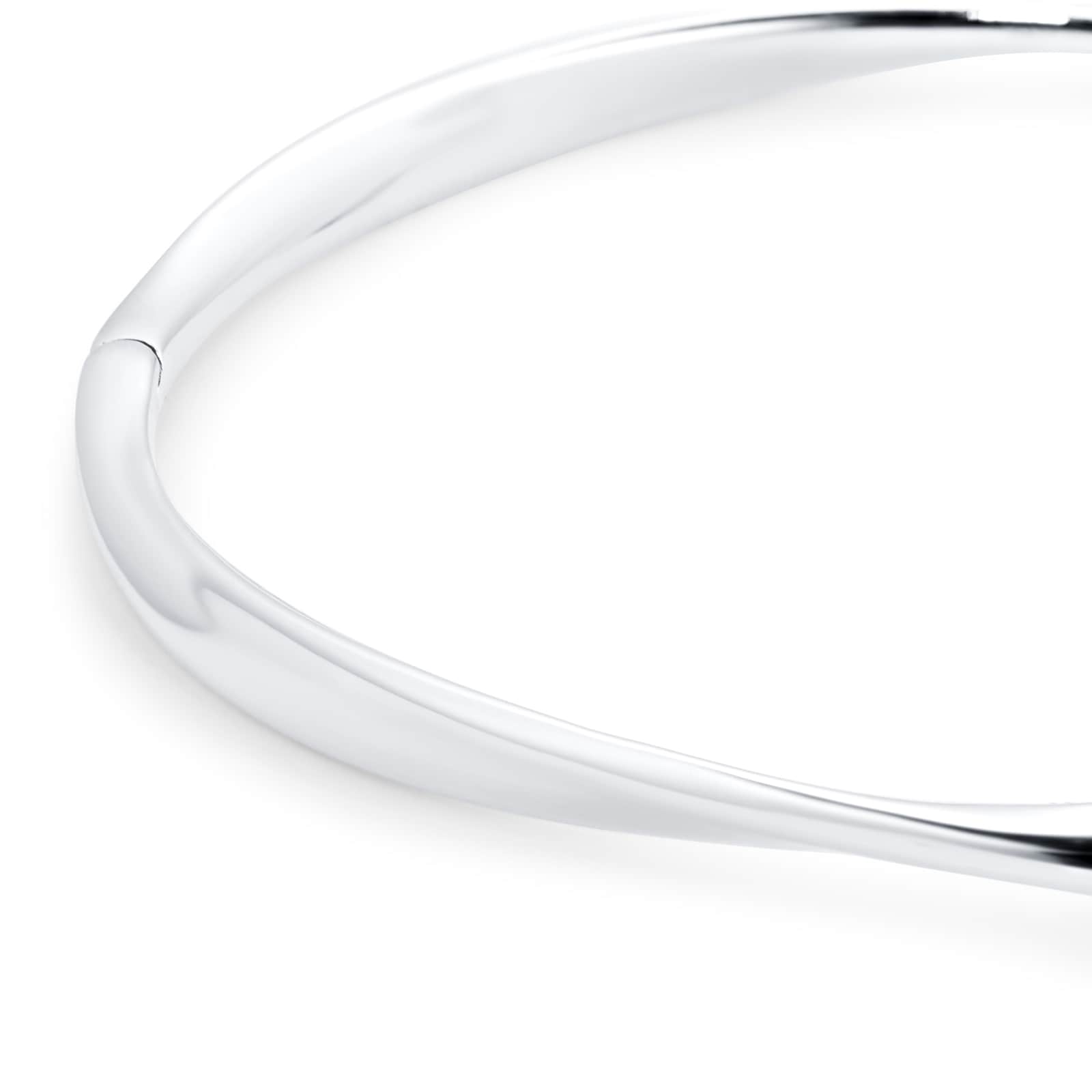 Goldsmiths Stirling Silver Fluid Twist Bangle Goldsmiths Stirling Silver Fluid Twist Bangle
