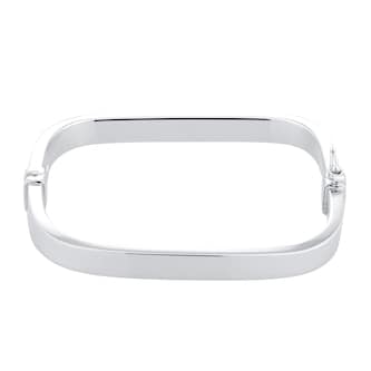Goldsmiths Sterling Silver Square Bangle