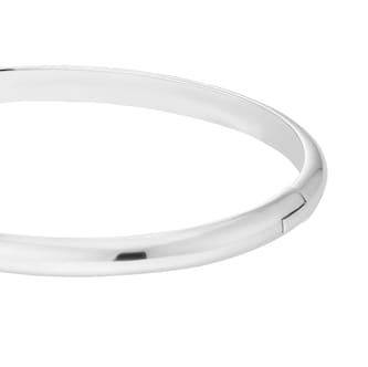 Goldsmiths Sterling Silver Solid Hinged Bangle Goldsmiths Sterling Silver Solid Hinged Bangle