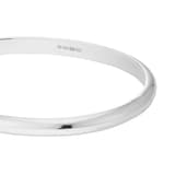 Goldsmiths Sterling Silver Solid Hinged Bangle