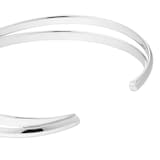 Goldsmiths Sterling Silver Two Row Torque Bangle