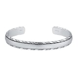 Mappin 
Webb Sterling Silver Herringbone Bangle