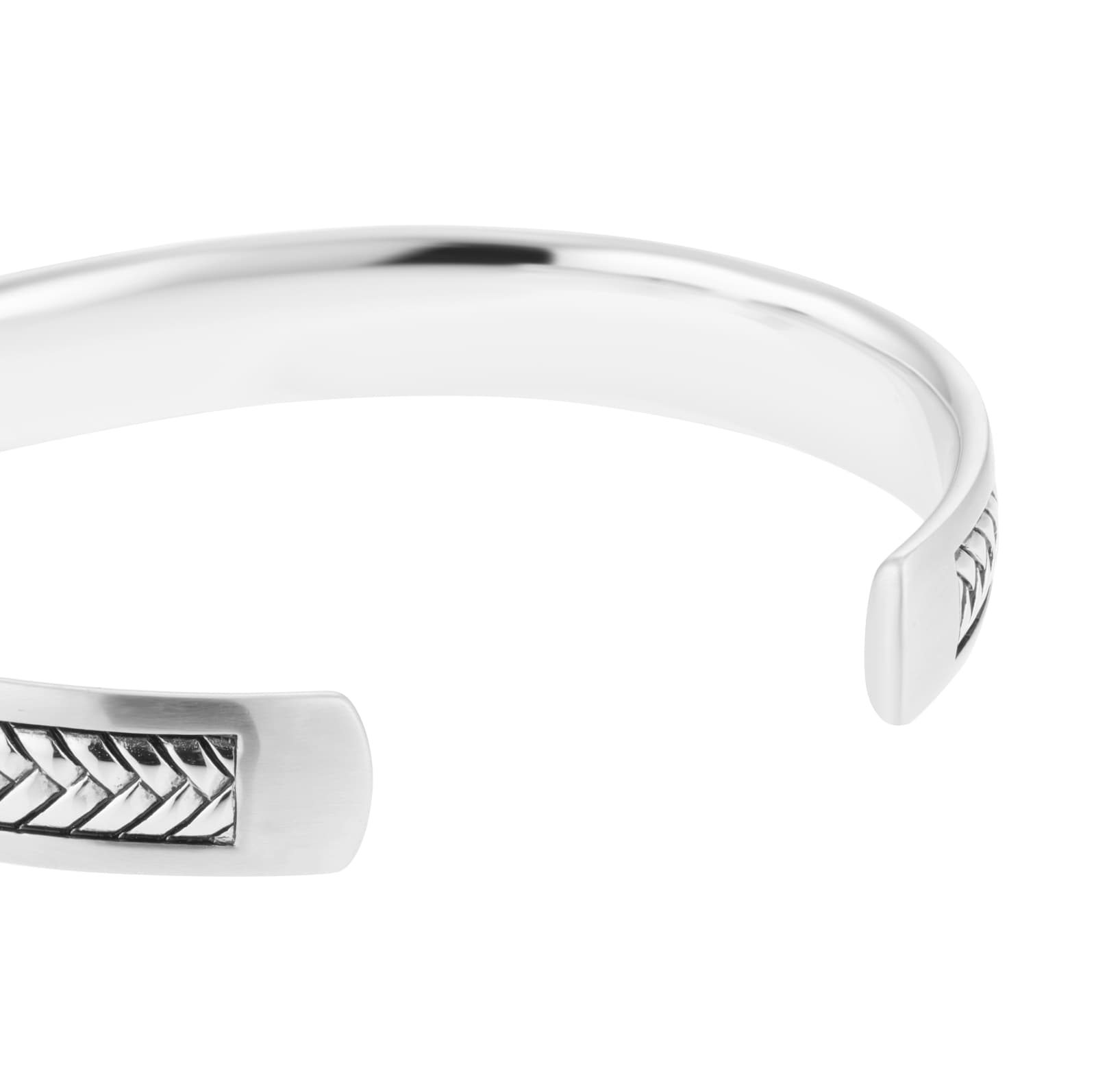 Mappin & Webb Sterling Silver Herringbone Bangle Mappin & Webb Sterling Silver Herringbone Bangle