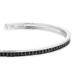 Mappin & Webb Sterling Silver Black Sapphire Bangle