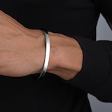 Mappin & Webb Sterling Silver 5mm Cuff Bangle