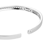 Goldsmiths Sterling Silver Black Sapphire Bangle
