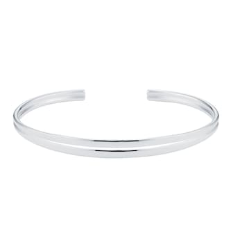 Goldsmiths Sterling Silver Double Row Narrow Cuff Bracelet Goldsmiths Sterling Silver Double Row Narrow Cuff Bracelet