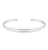 Goldsmiths Sterling Silver Double Row Narrow Cuff Bracelet