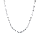 Goldsmiths Sterling Silver 5mm Mens Curb Chain Necklace