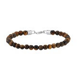 Goldsmiths Sterling Silver Tigers Eye Beaded Bracelet