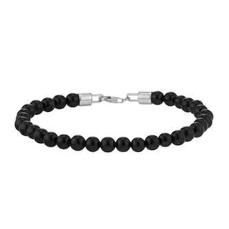 Best Luxury 
Sterling Silver Onyx Bead Bracelet