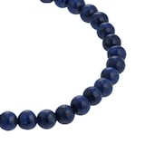 Goldsmiths Sterling Silver Blue Tigers Eye Beaded Bracelet