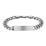 Goldsmiths Sterling Silver Antique Plated ID Bracelet