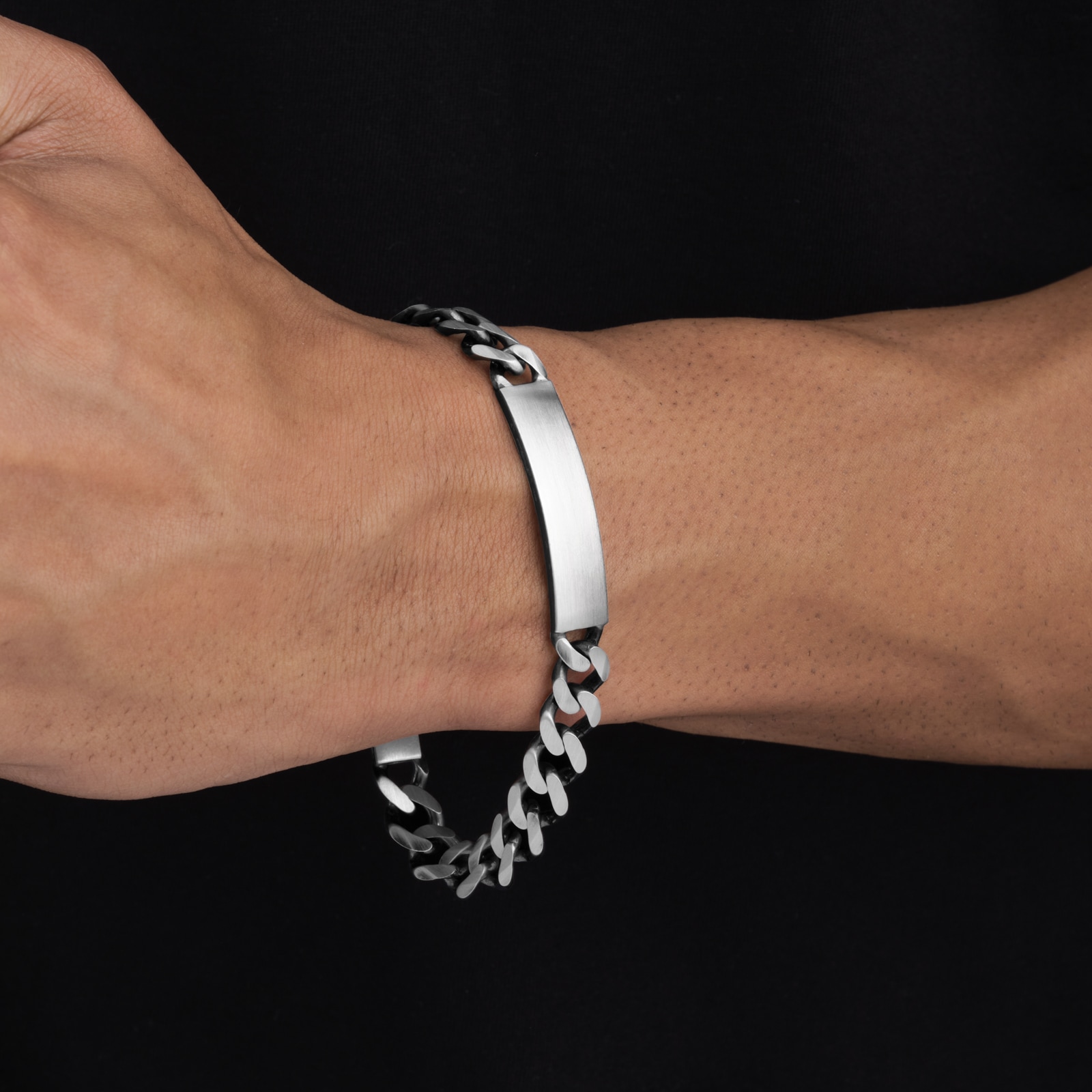 Best Luxury 
Sterling Silver Antique Plated ID Bracelet