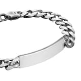 Goldsmiths Sterling Silver Antique Plated ID Bracelet