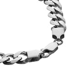 Goldsmiths Sterling Silver Antique Plated ID Bracelet