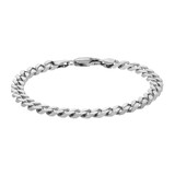 Goldsmiths Sterling Silver Antique Plated Curb Bracelet