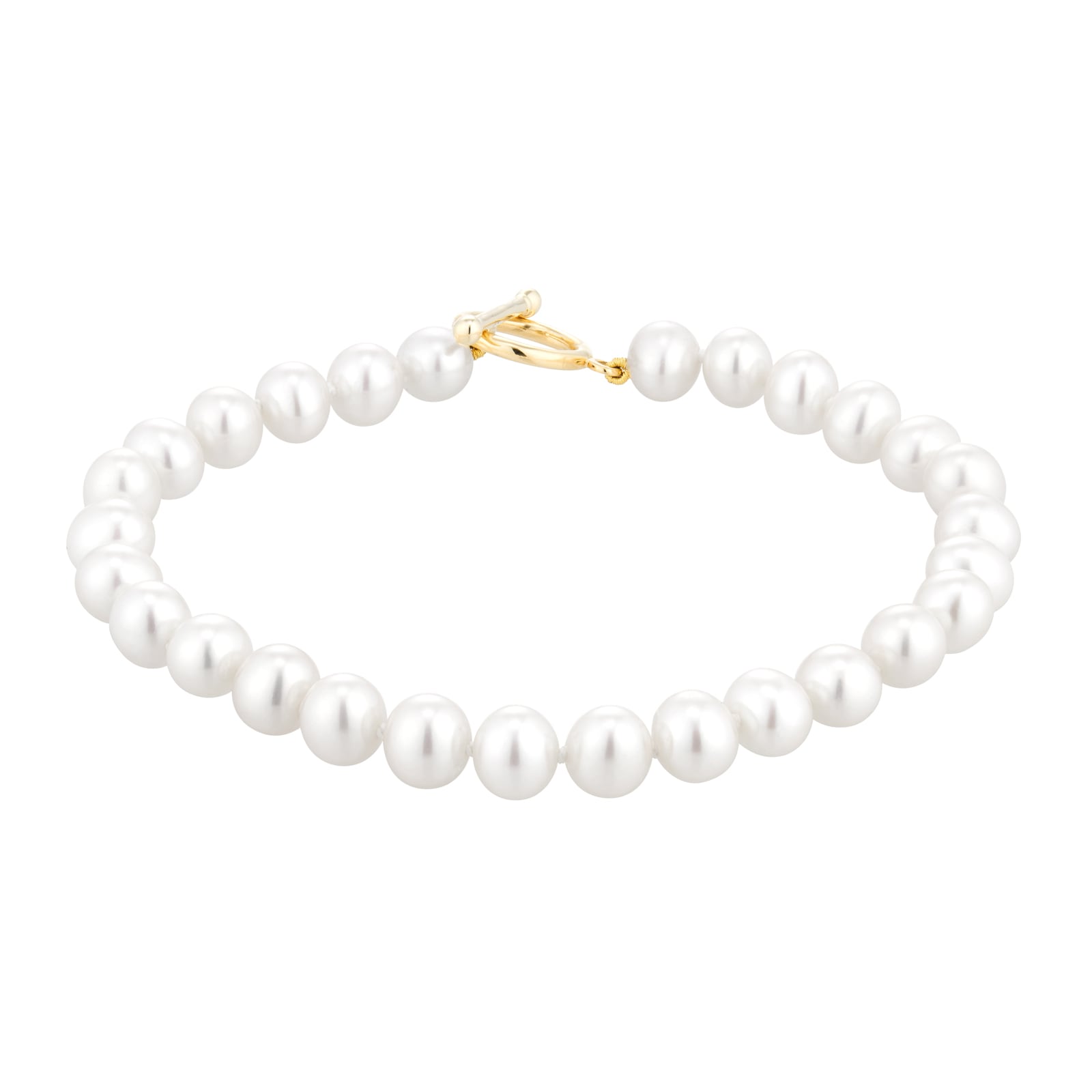 Goldsmiths 18ct Yellow Gold Pearl Bracelet