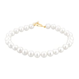11330082 - 18ct Yellow Gold Pearl Bracelet