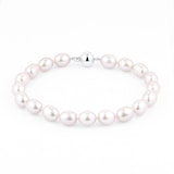 Goldsmiths 18ct White Gold Pink Freshwater Pearl Bracelet