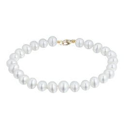 11330086 - 9ct Yellow Gold 6.6.5mm Cultured Fresh Water Pearl Bracelet