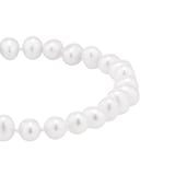 Goldsmiths 9ct Yellow Gold 6-6.5mm Cultured Fresh Water Pearl Bracelet