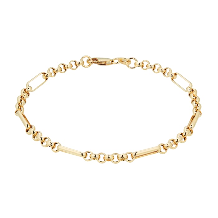 Goldsmiths 18ct Yellow Gold Belcher Bracelet