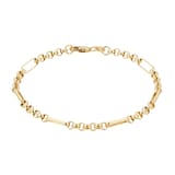 Goldsmiths 18ct Yellow Gold Belcher Bracelet