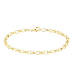 11520162 - 18ct Yellow Gold Hollow Belcher Bracelet